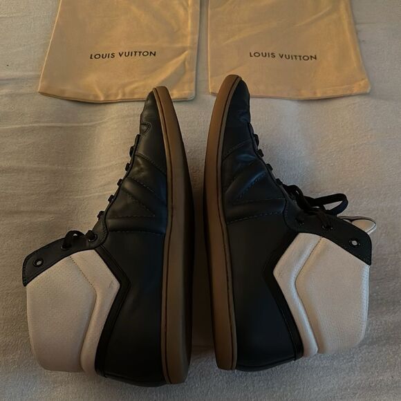 LOUIS VUITTON Leather High Trainers - LV Men's Size 9 - US Men's Size 10 - Picture 9 of 12
